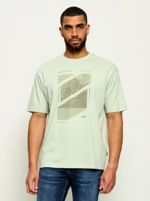 BOSS ORANGE T-shirt Te_Journey | Loose fit miętowy