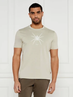 BOSS ORANGE T-shirt Te_Spiderbat | Regular Fit beżowy