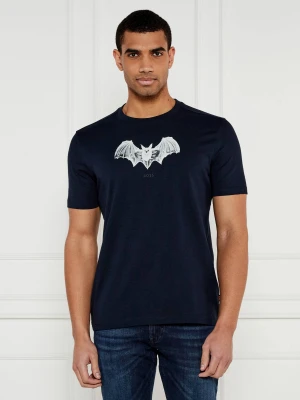 BOSS ORANGE T-shirt Te_Spiderbat | Regular Fit granatowy