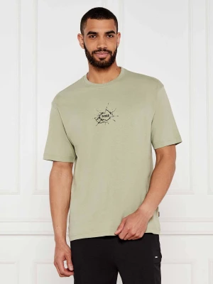 BOSS ORANGE T-shirt Te_voyage | Loose fit zielony