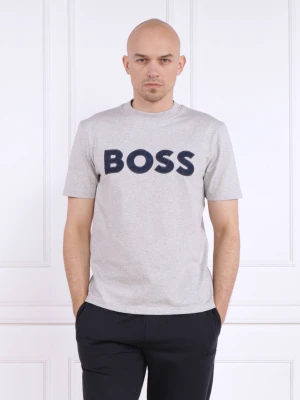 BOSS ORANGE T-shirt TeDenimlogo | Regular Fit szary