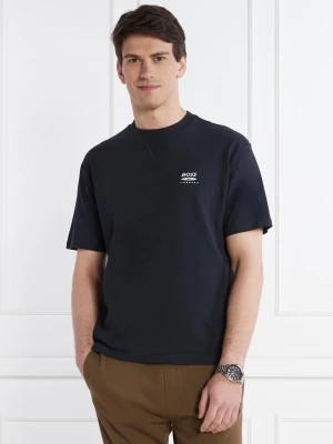 BOSS ORANGE T-shirt TeeMusicY2K | Regular Fit granatowy