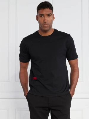 BOSS ORANGE T-shirt TEESEVENFLASH | Relaxed fit czarny