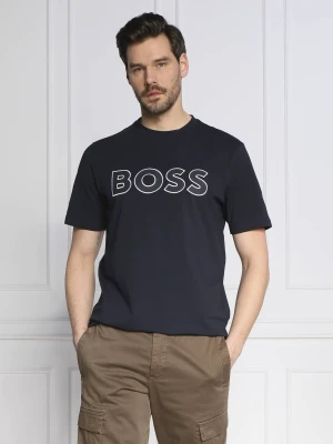 BOSS ORANGE T-shirt Telogox | Regular Fit granatowy