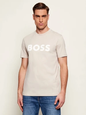 BOSS ORANGE T-shirt Thinking 1 | Regular Fit beżowy