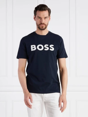 BOSS ORANGE T-shirt Thinking 1 | Regular Fit granatowy