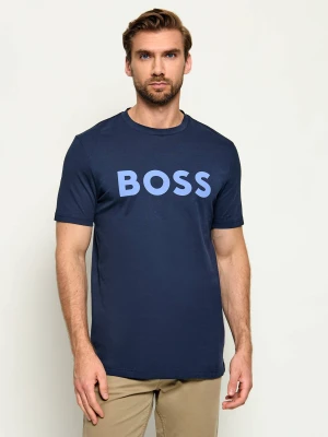 BOSS ORANGE T-shirt Thinking 1 | Regular Fit granatowy
