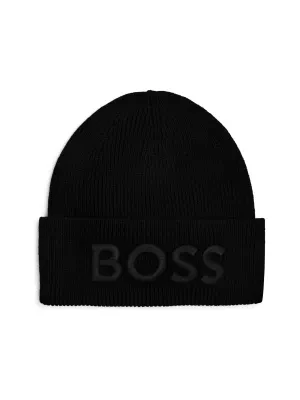 BOSS ORANGE Wełniana czapka Afox_R