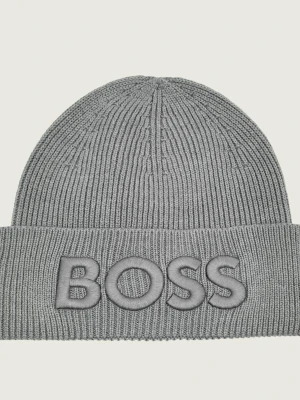 BOSS ORANGE Wełniana czapka Afox_R