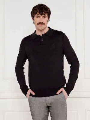 BOSS ORANGE Wełniane polo Avac | Slim Fit