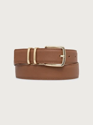 BOSS pasek damski skórzany Plum-ML_Sz30 brązowy