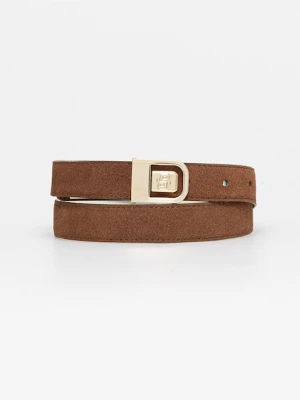 BOSS pasek damski zamszowy B_Icon_Frm_Sr25_sdp