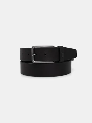 BOSS pasek męski skórzany Logo_Sz35 czarny