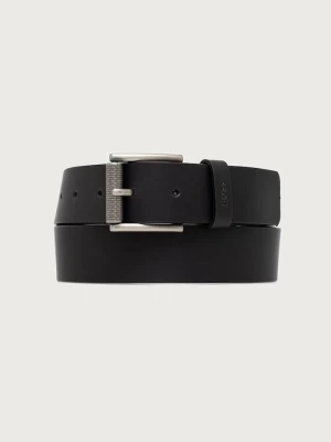 BOSS pasek męski skórzany Narrol_Sz35 czarny