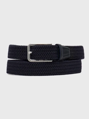 BOSS pasek pleciony męski Clorio_Sz30 granatowy