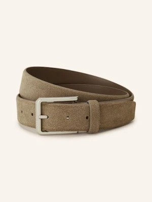 Boss Pasek Skórzany Caleb braun