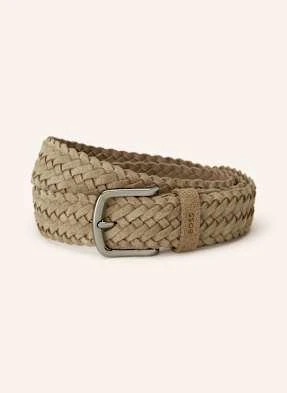 Boss Pasek Skórzany Sash beige