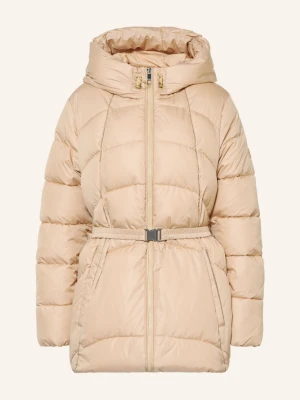 Boss Pikowany Płaszcz Pepula beige