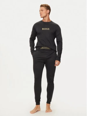 Boss Piżama 50527499 Czarny Regular Fit