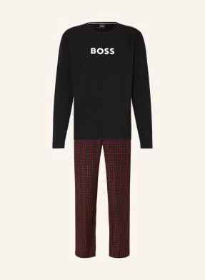 Boss Piżama Easy Long rot