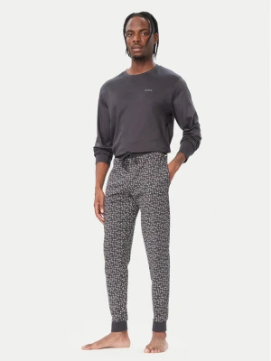 BOSS Piżama Relax Long Set 50570566 Szary ciemny Regular Fit