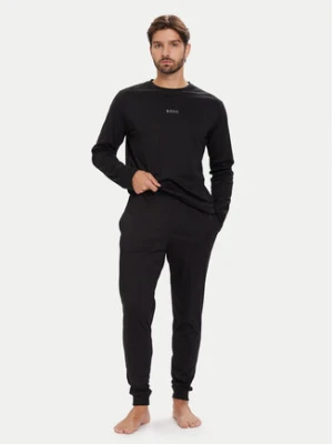 BOSS Piżama Xmas 50550547 Czarny Regular Fit