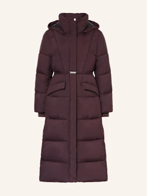 Boss Płaszcz Pikowany Pamaxi Z Odpinanym Kapturem rot