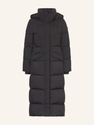 Boss Płaszcz Pikowany Pamaxi Z Odpinanym Kapturem schwarz