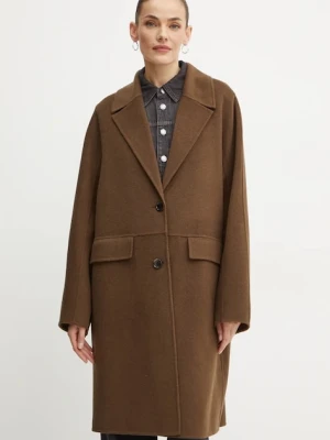 BOSS płaszcz wełniany