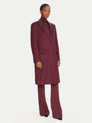BOSS Płaszcz wełniany Classin 50548371 Fioletowy Regular Fit