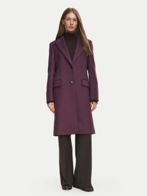 BOSS Płaszcz wełniany Classin1 50574982 Fioletowy Regular Fit