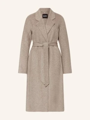 Boss Płaszcz Wełniany Cotaz beige