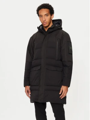 BOSS Płaszcz zimowy 50515113 Czarny Regular Fit