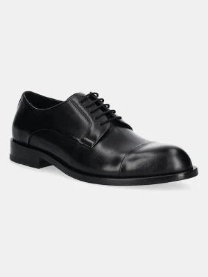 BOSS półbuty skórzane Tayil-L męskie kolor czarny 50548293