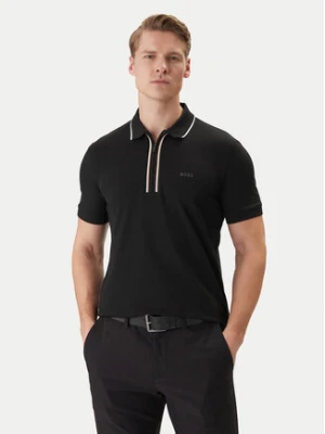 BOSS Polo 50555698 Czarny Regular Fit