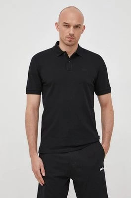 BOSS polo bawełniane kolor czarny 50468362