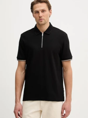 BOSS polo bawełniane C-Pei 04 czarny