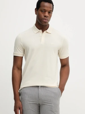 BOSS polo bawełniane kolor biały gładki 50468362