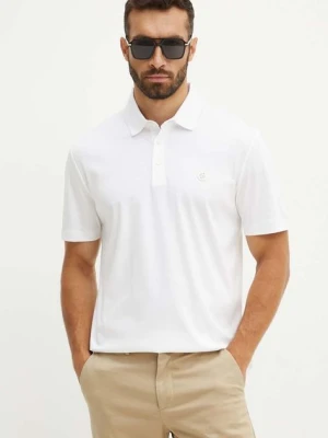 BOSS polo bawełniane kolor biały gładki 50520297
