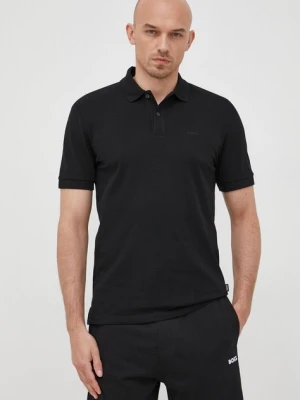 BOSS polo bawełniane kolor czarny 50468362