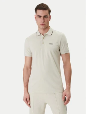 BOSS Polo Birdie Paule 50559365 Beżowy Slim Fit
