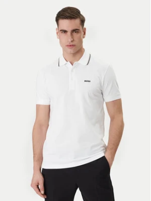 BOSS Polo Birdie Paule 50559365 Biały Slim Fit