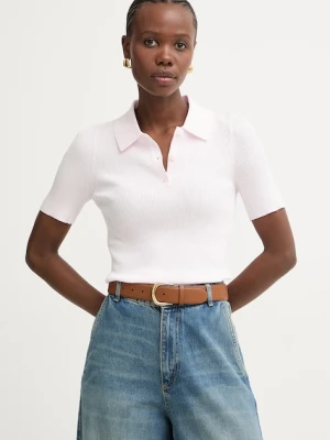 BOSS polo damskie z wiskozy Feskus