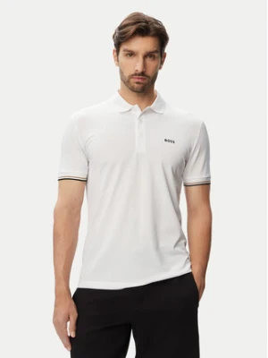 BOSS Polo Game 1 50564785 Biały Slim Fit