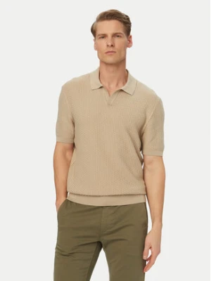 BOSS Polo H-Natalo 50561613 Beżowy Regular Fit