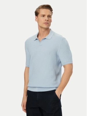 BOSS Polo H-Natalo 50561613 Niebieski Regular Fit