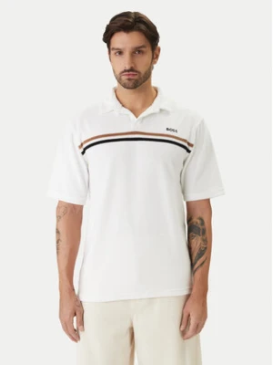 BOSS Polo Iconic 50561186 Biały Regular Fit