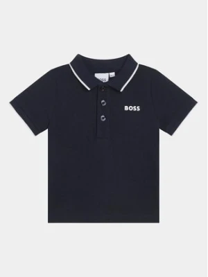 Boss Polo J05P13 M Granatowy Regular Fit