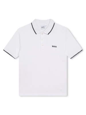 Boss Polo J25P26 D Biały Regular Fit