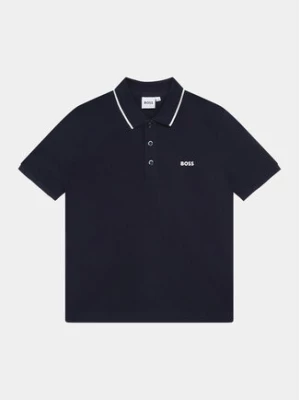 Boss Polo J25P26 D Granatowy Regular Fit